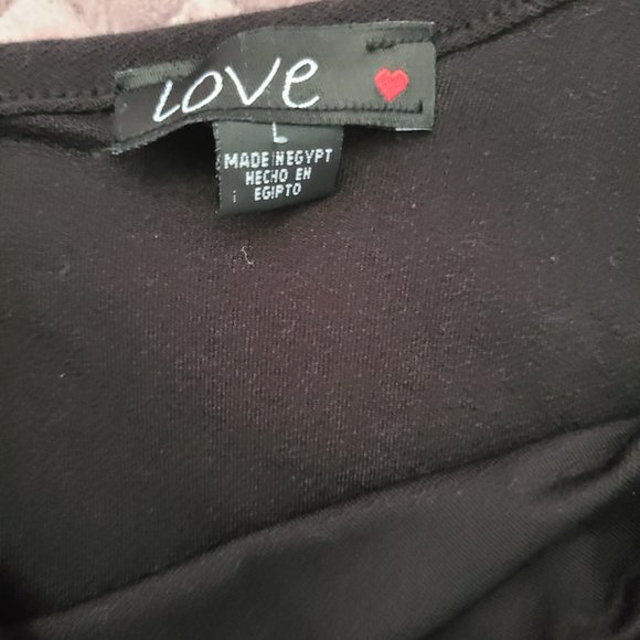 Asymmetrical one shoulder black top - Picture 2 of 3